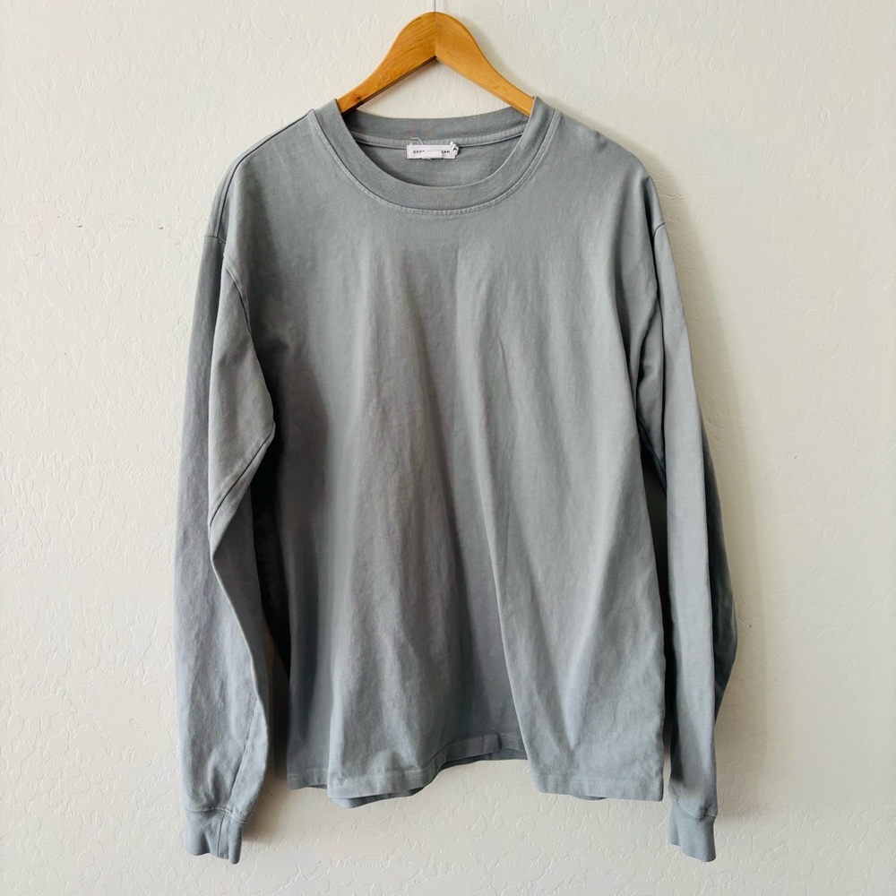 Good American Gray/green Long Sleeve Tee